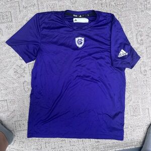 College of the Holy Cross Adidas Purple Athletic T-Shirt